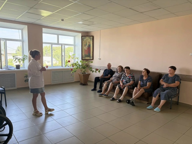 В Ташлинской райбольнице для пациентов стационара прошло занятие «Школы здоровья»